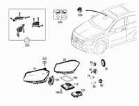 Mercedes A Class W176 Intelligent Light System Xenon module LED FAR