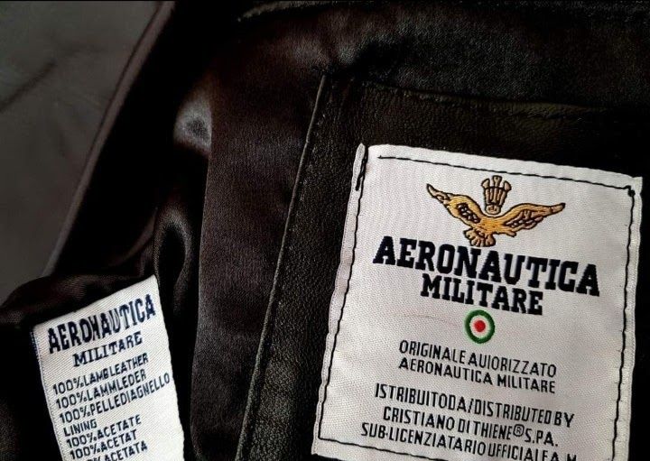 Geaca Aeronautica Militare (tip Aviator) piele naturala 100%,Italia