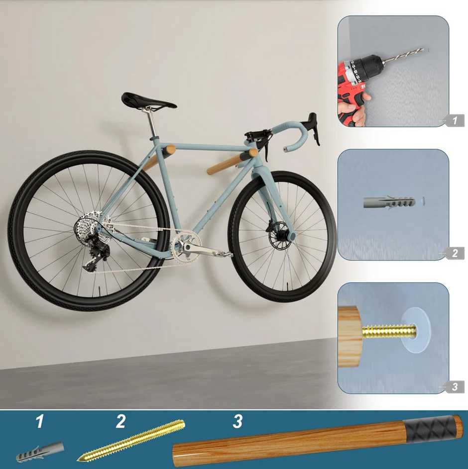 Suport perete bicicleta cursiera gravel(specialized trek cube bianchi)