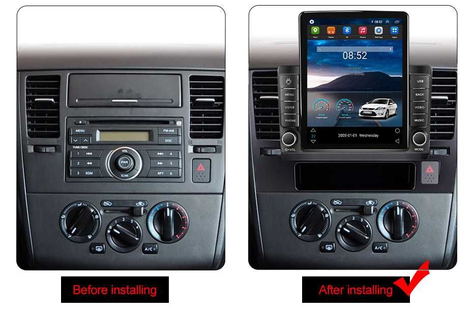 Navigatie Nissan Tiida 2005-2010, Tesla,Android, 2+32GB ROM,10inch