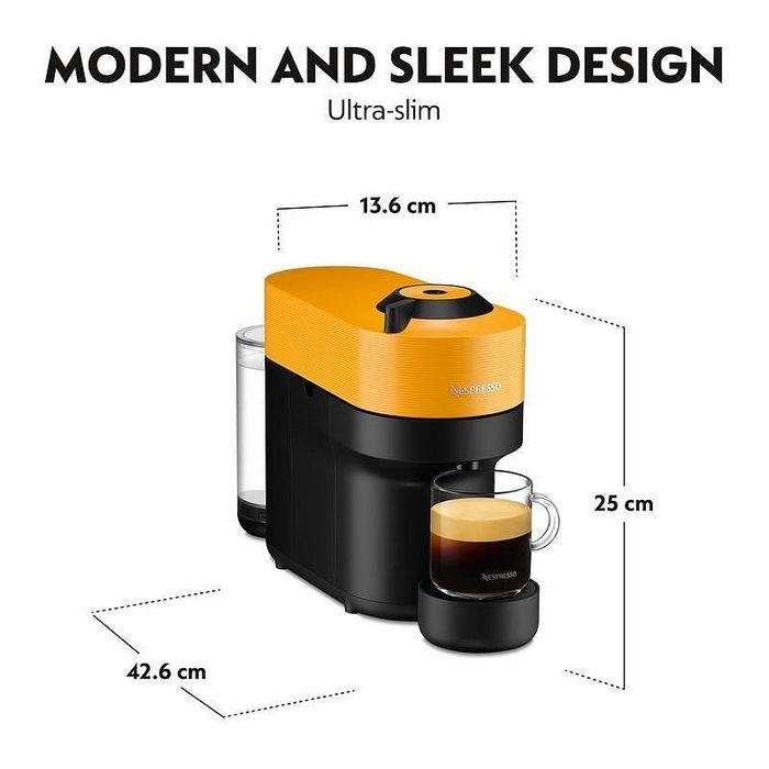 Кафемашина с капсули NESPRESSO VERTUO POP Mch Yellow