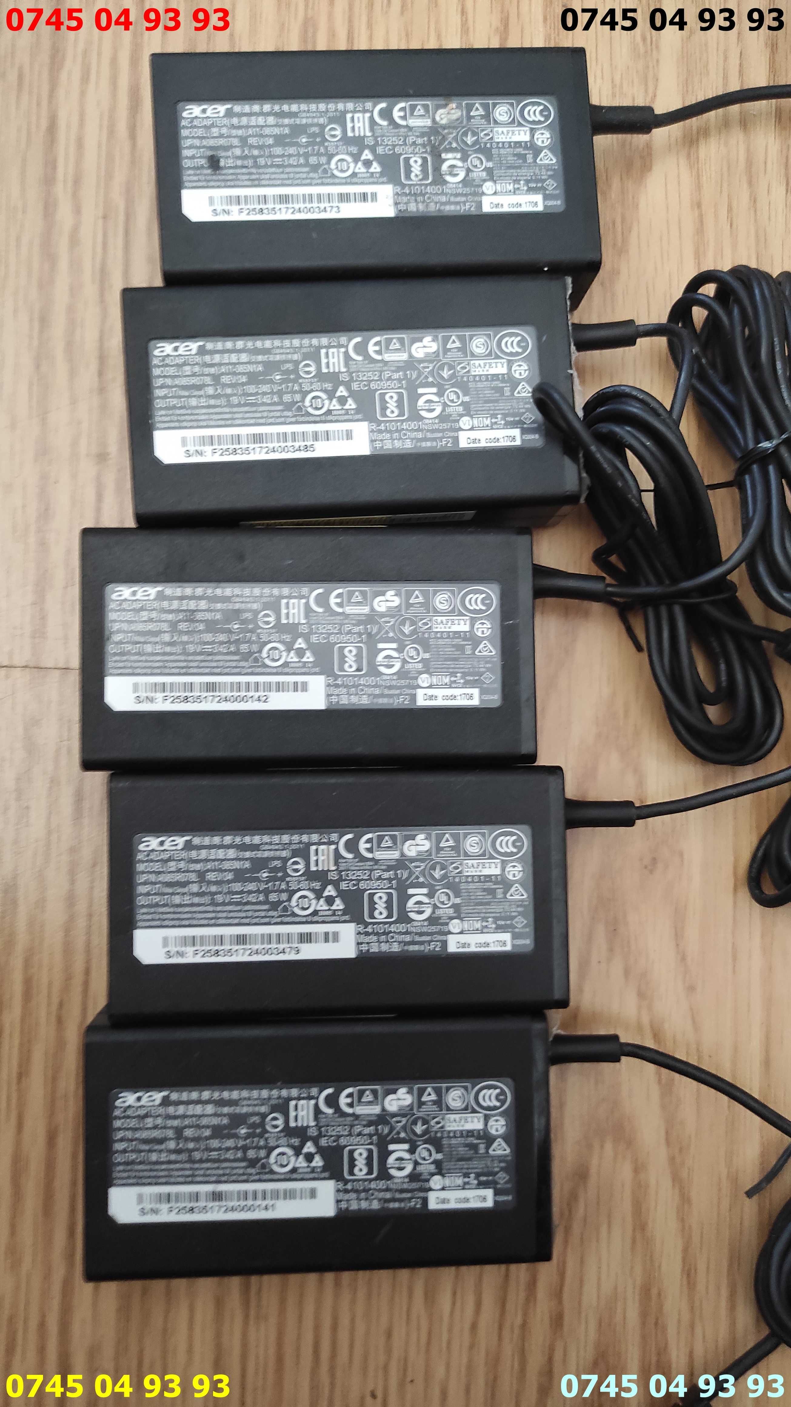 incarcator alimentator original acer 19v 3.42A cu proba