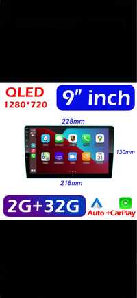 Navigatie auto 9 inch ,2GB  32GB Carplay,Qled.1280x720,Android 13