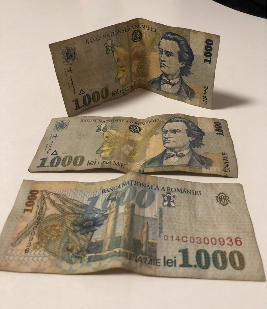 Bancnota 1.000 lei din 1998 cu Mihai Eminescu (transport gratuit)