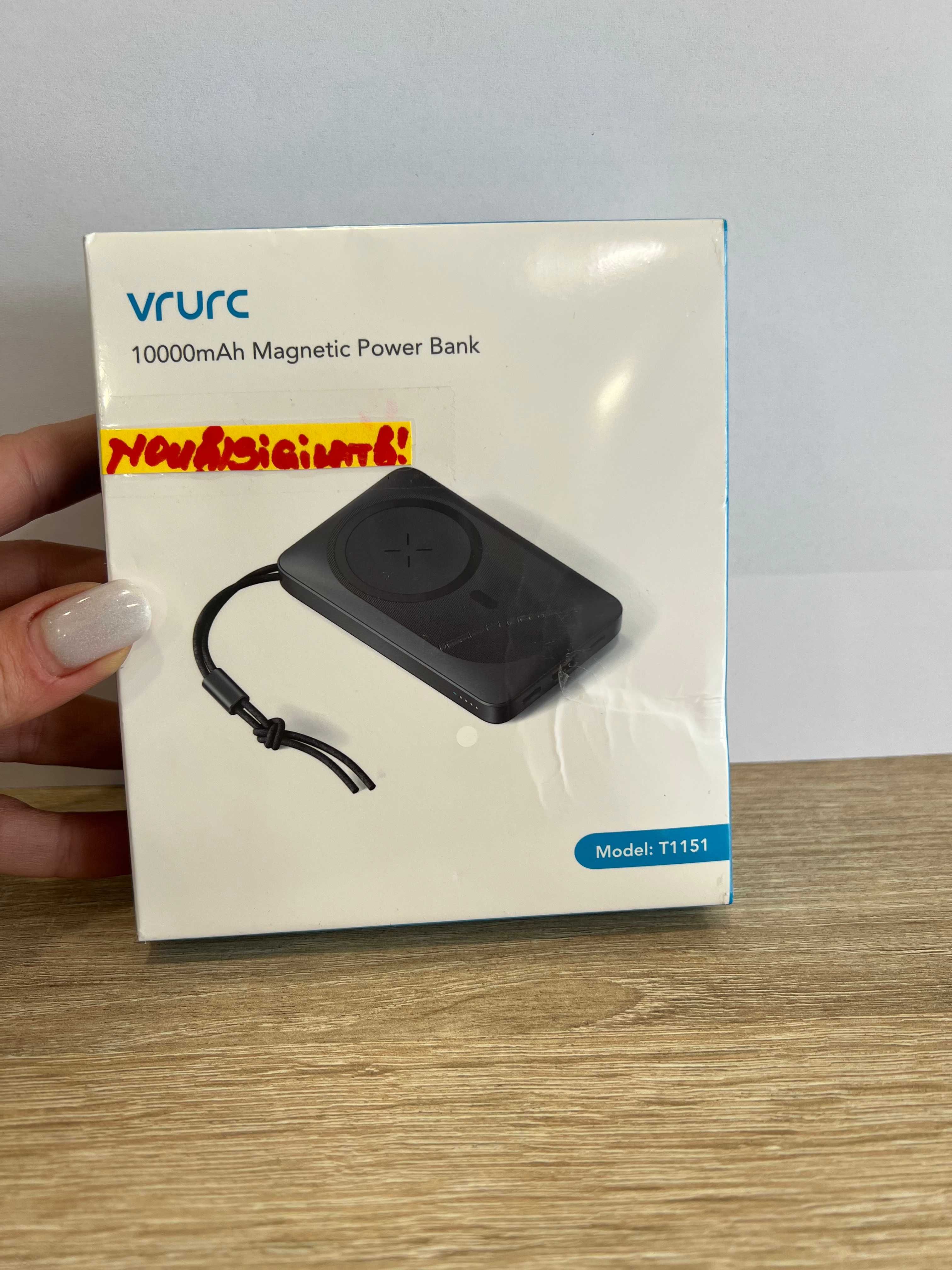 Baterie externă Vrurc, 10.000mAh, NOUĂ/Sigilată!