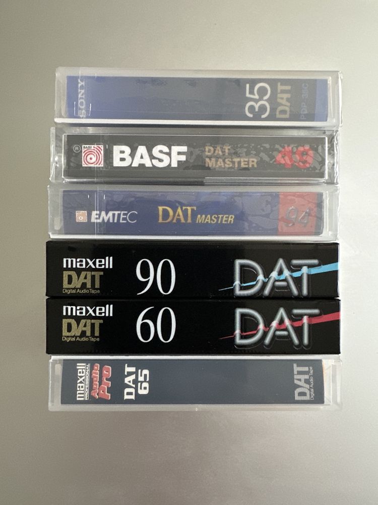 6 casete DAT noi - Maxell, BASF, Sony