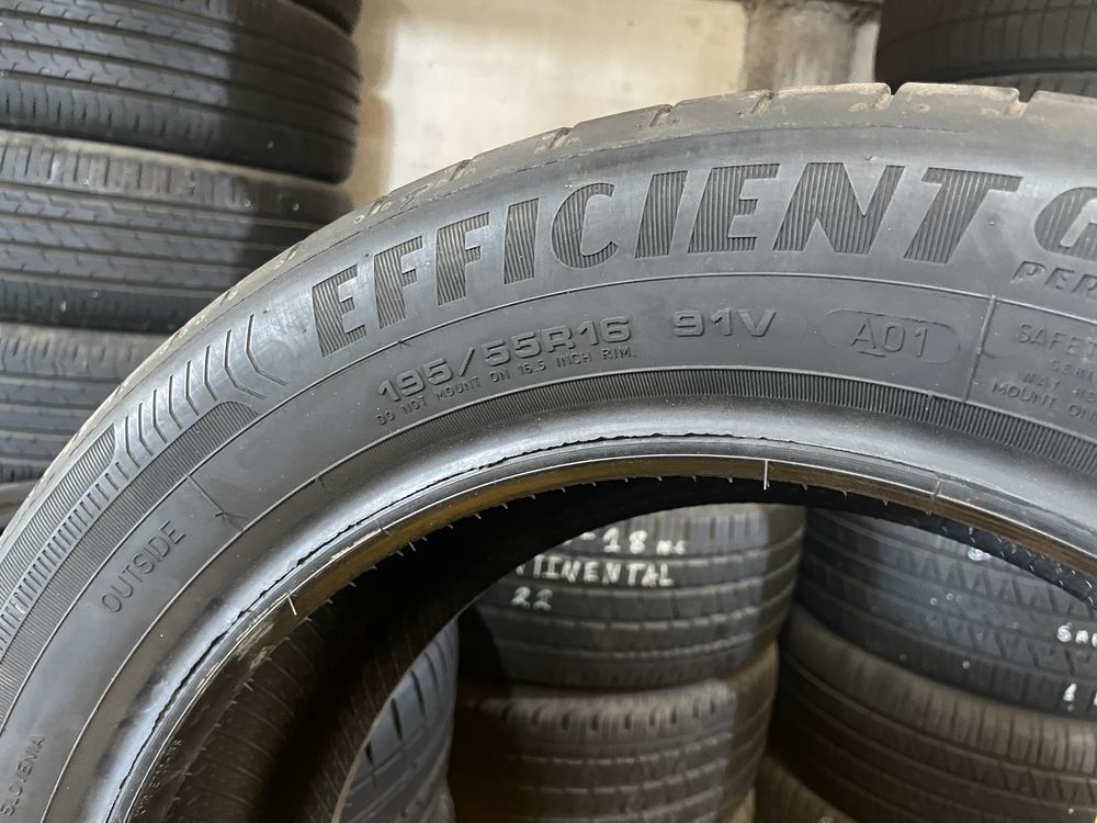 195/55/16 Goodyear Efficient Grip, 7мм, ДОТ 2022, 4бр