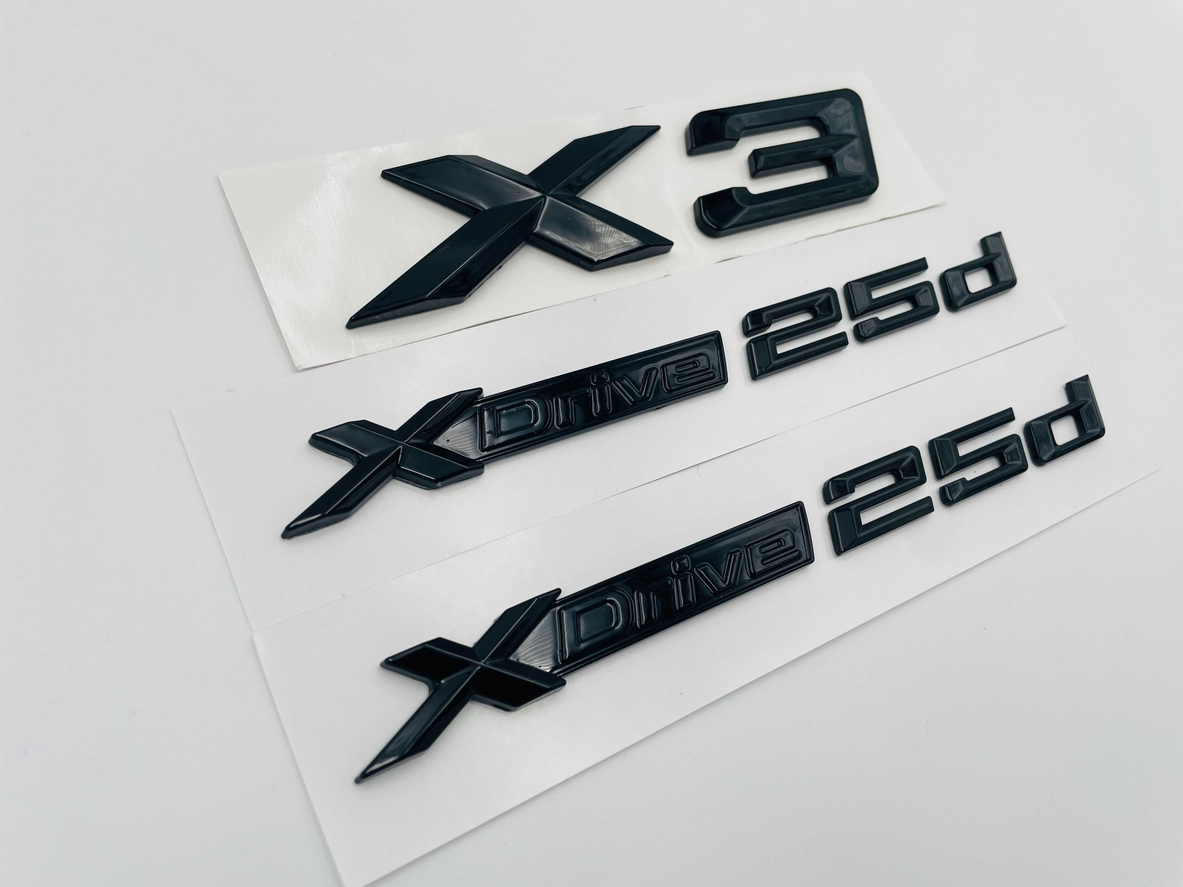Set embleme compatibile BMW X3 x-drive 25d negru