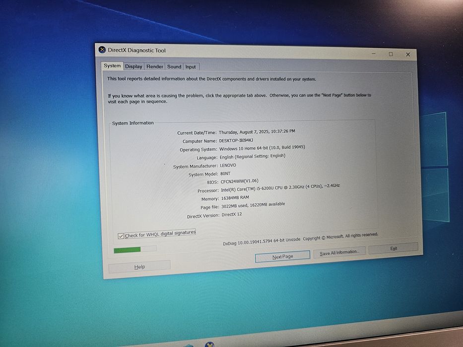 Laptop gaming Lenovo legion i5 ram 16Gb ddr4 video 4Gb ssd GTA CSGO