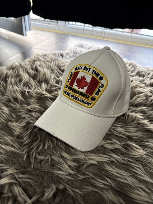 Sapca Dsquared2 alba Red Flag Premium