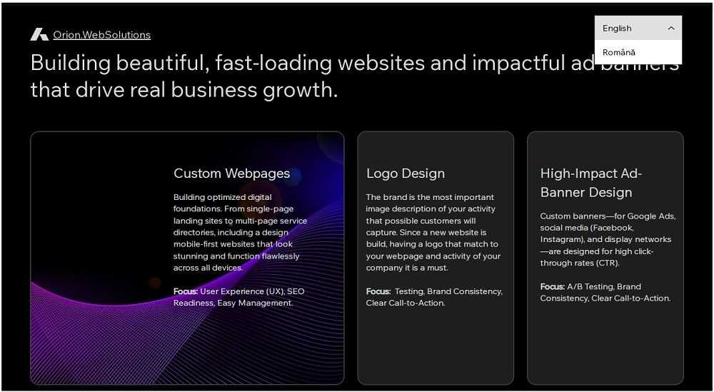 Creez website-uri in Wix, logo si bannere