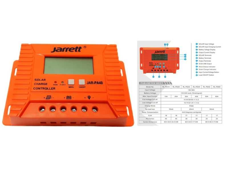 Controler solar Jarrett / JAR-PA30