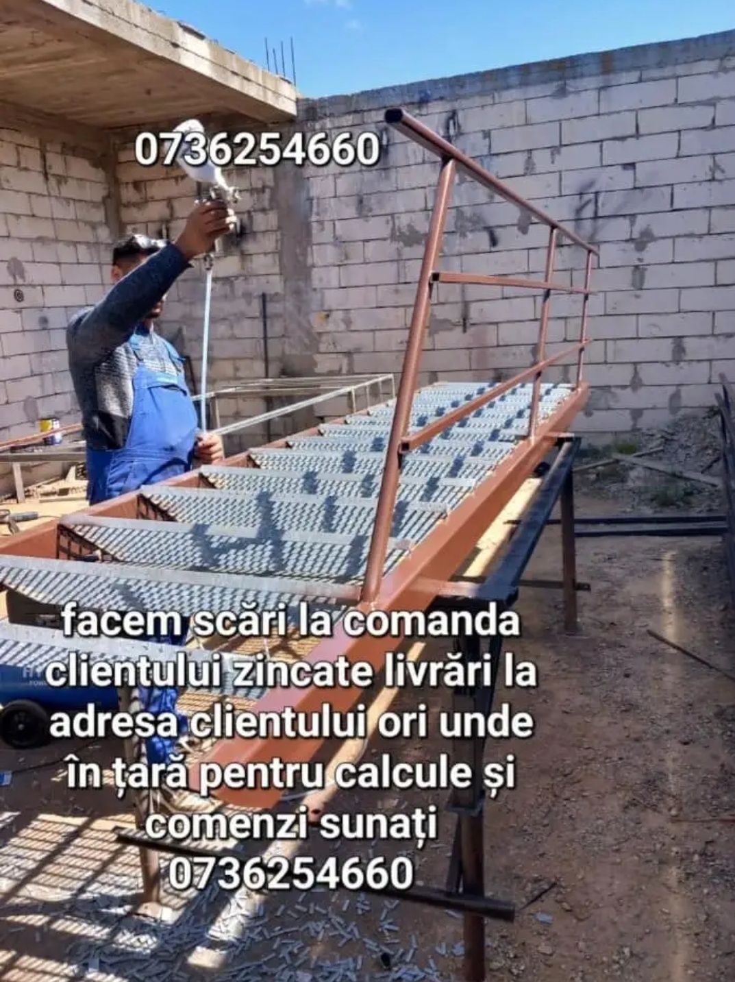 Scara scări scară metalice zincate galvanizat
