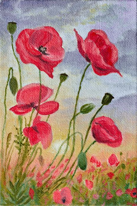 Картина Маки Закат