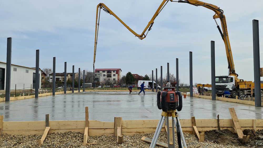 Turnari Beton mecanizat - finisat cu Elicopter si cuart, Beton Periat,