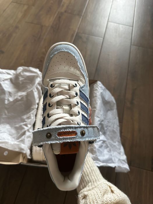 Adidas Forum Low Blue Cloud White