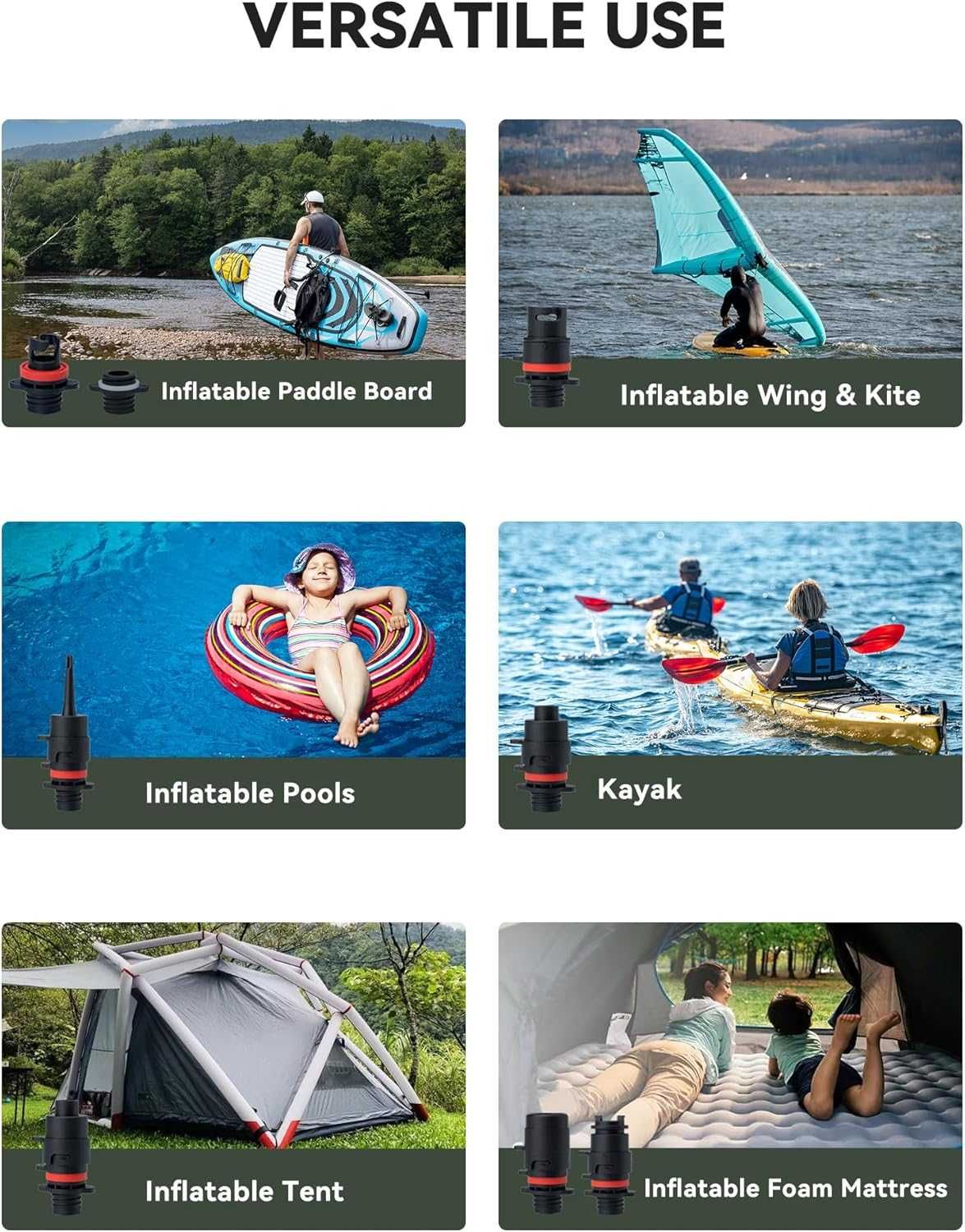 TOPUMP 7800mAh акумулаторна въздушна помпа за SUP