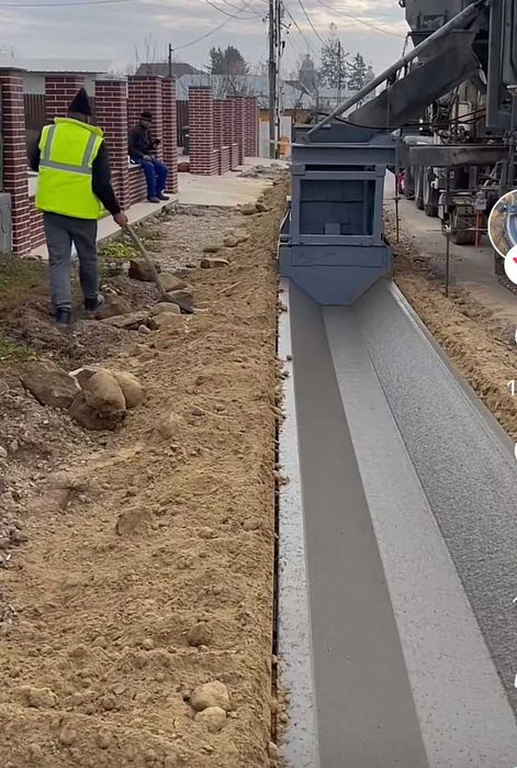 rigola carosabila armata , santuri betonate, rigole de acostament ,
