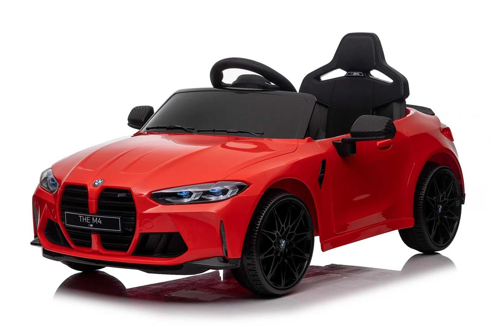 Masinuta electrica pt copii,Bmw M4 90W 12V 7Ah,roti EVA, scaun tapitat