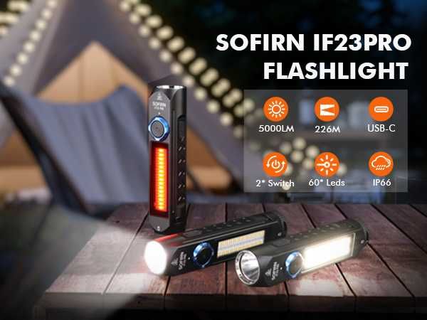 Супер EDC фенер SOFIRIN IF 23 PRO