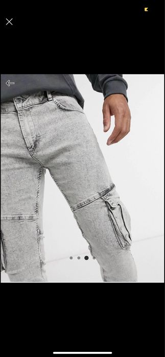 Blugi cargo bershka marime 32