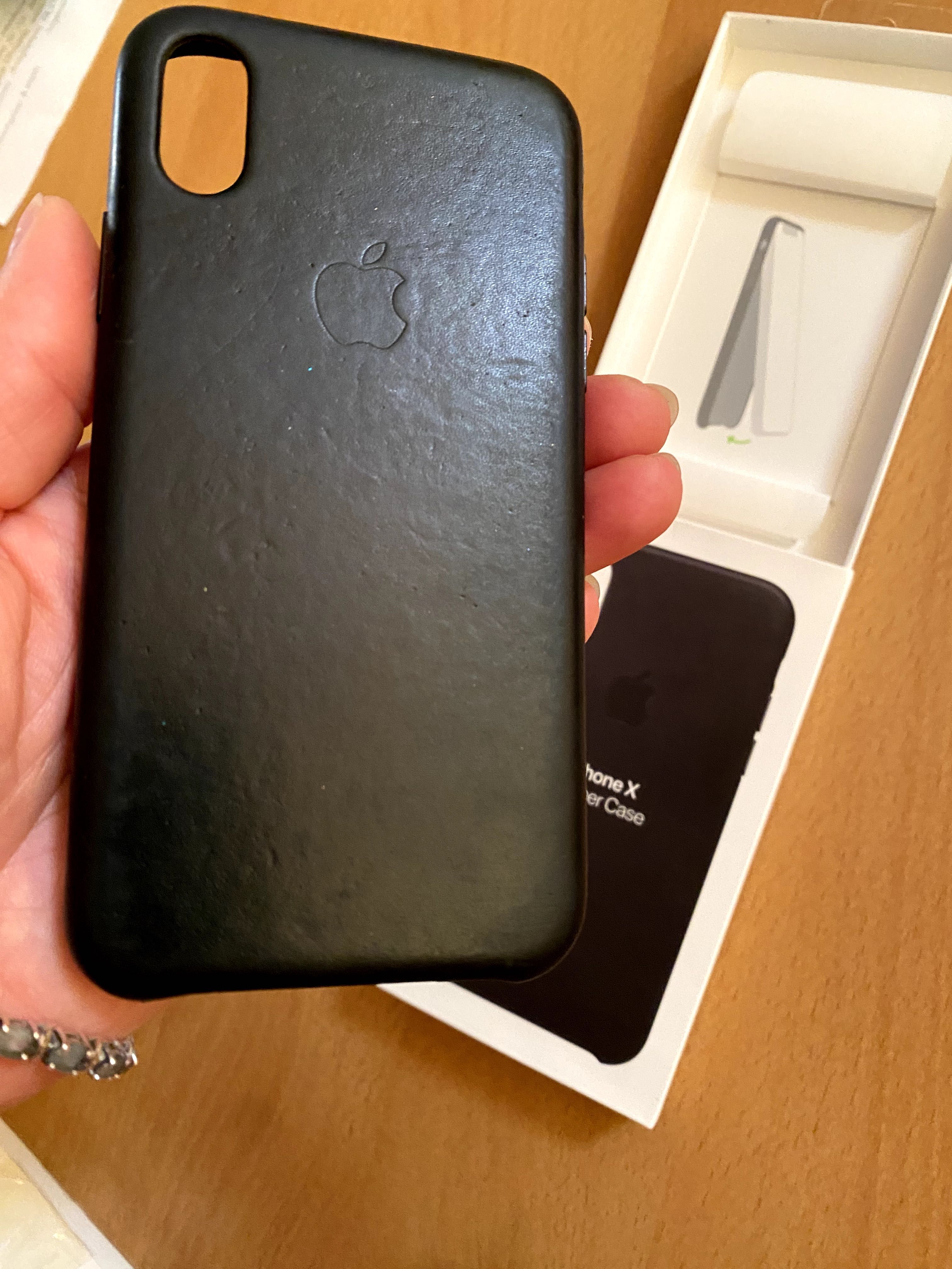 Оригинален калъф за I phone X leathеr case