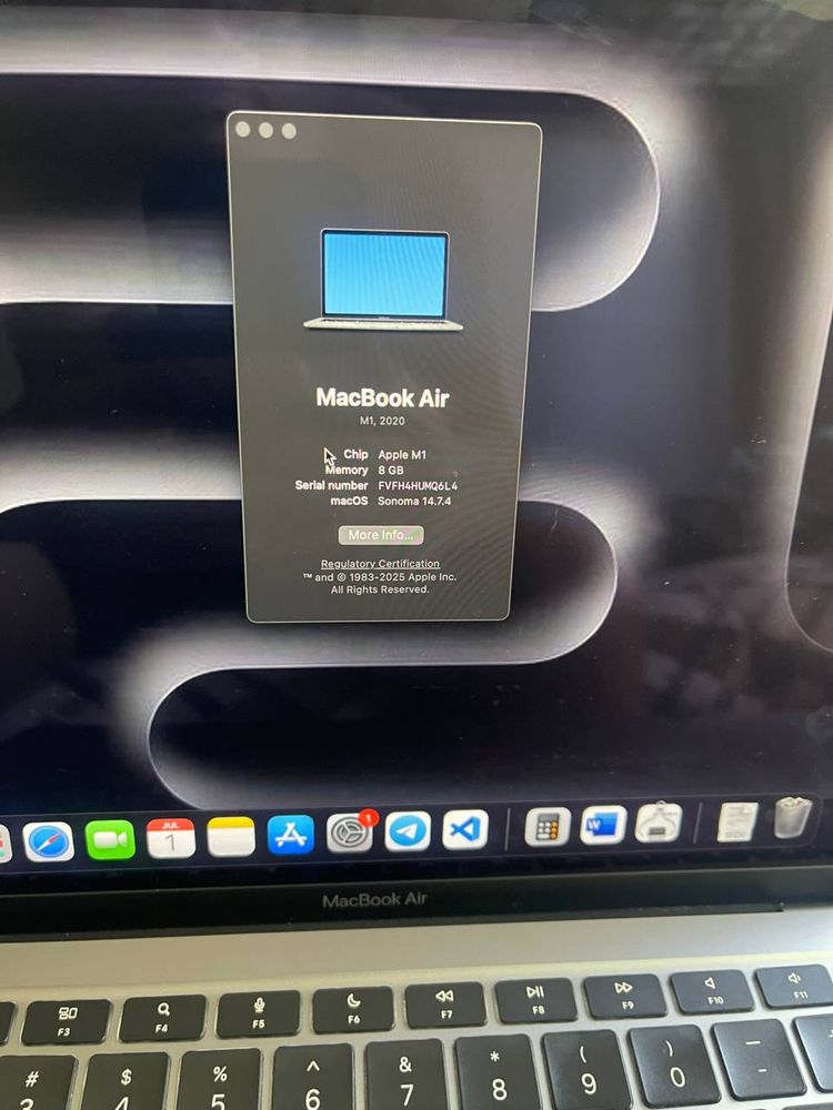 Macbook Air m1  8/256
