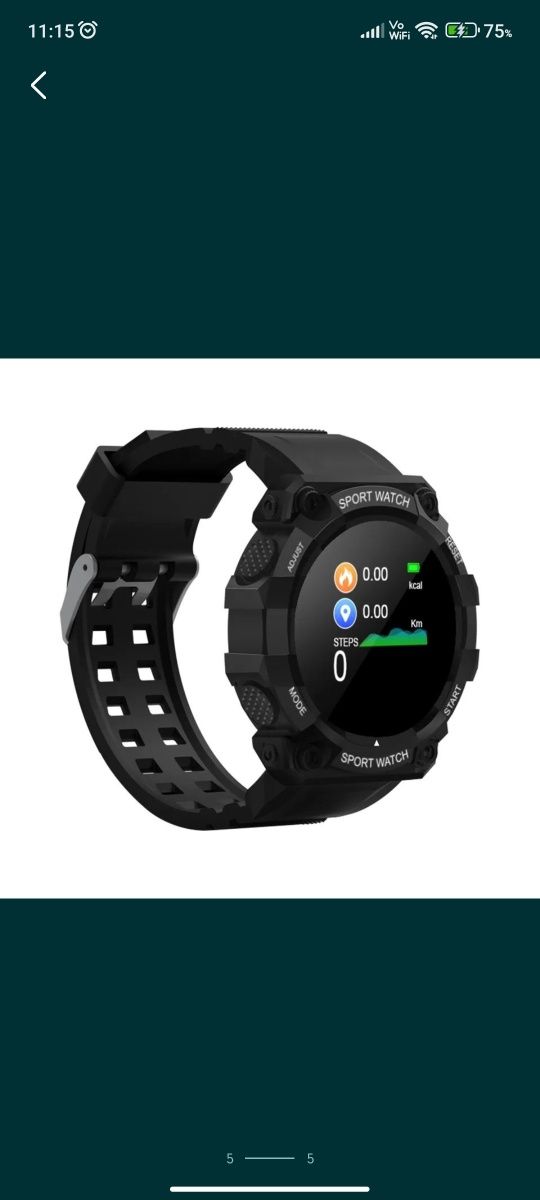 NOU SIGILAT Ceas smartwatch rotund