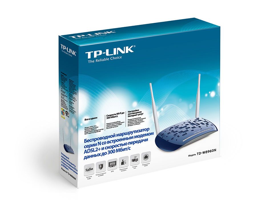 Модем / Роутер Wi-Fi TP-Link TD-W8960N