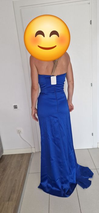 Rochie seara albastu electric