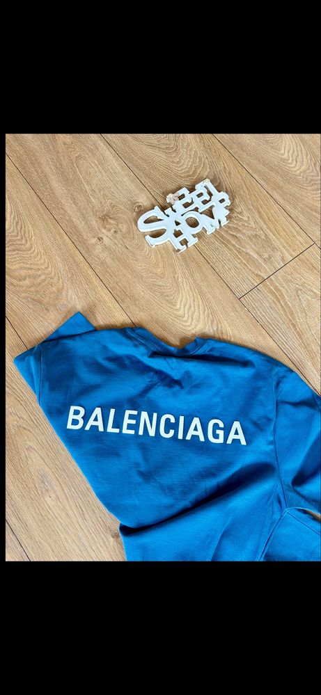 Balenciaga!100% памук.3/4 ръкав.Ежедневна oversize