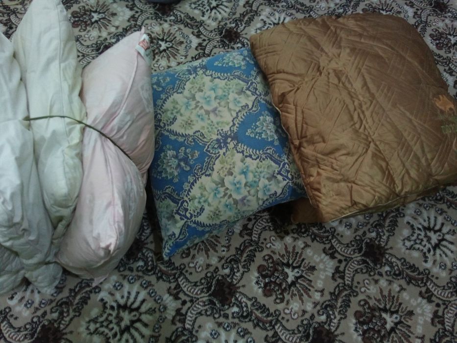 Продаются подушки, десять штук,есть пуховые, есть синтепон - отдам деш