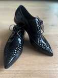 Woven-toe Polished Leather Derby Shoes Burberry