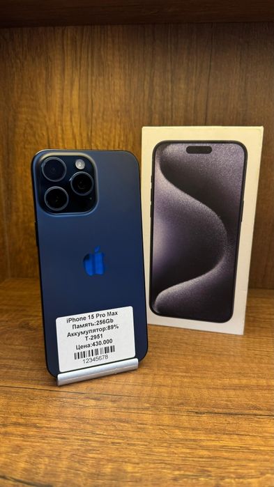 IPhone 15 Pro Max 256gb 89% с коробкой