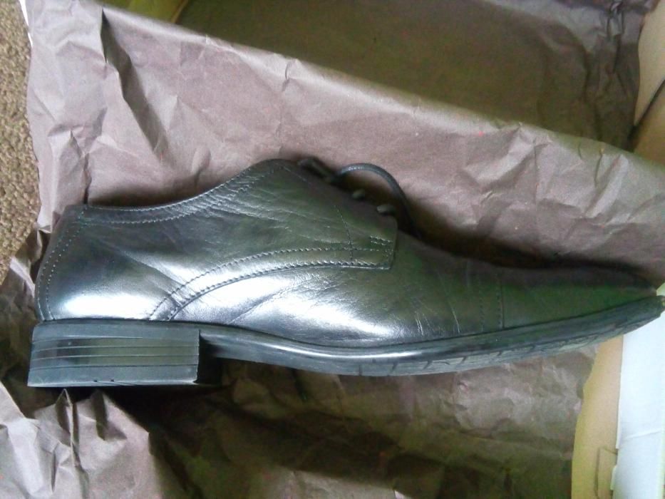 НОВИ Български официални мъжки обувки - естествена кожа