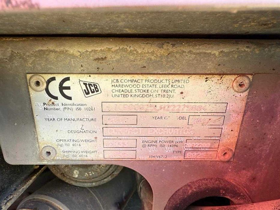 miniexcavator jcb 8025