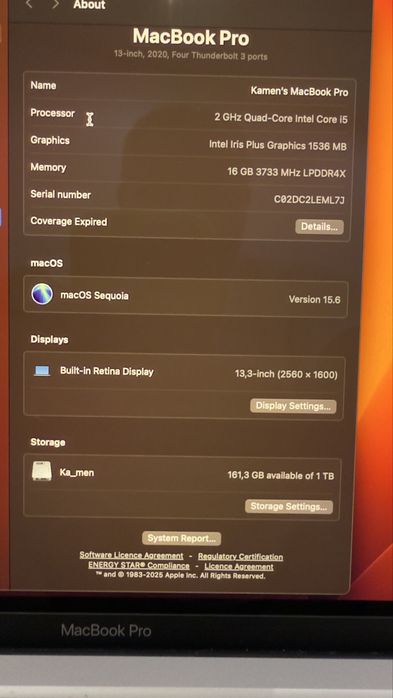 MacBook Pro 2020