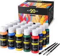 Set de 20 culori a 60 ml vopsea acrilică Magicfly profesionala
