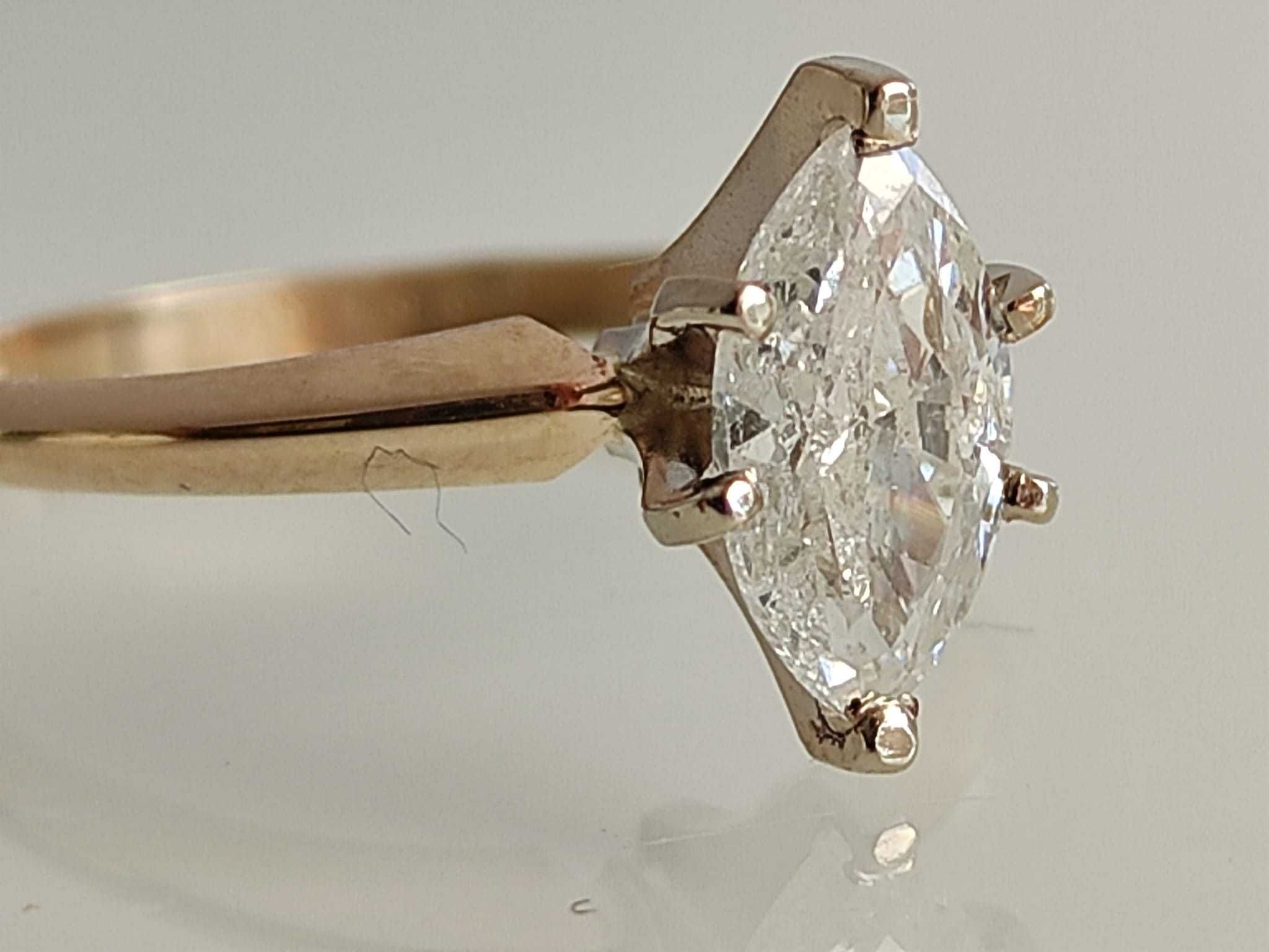 Inel logodna 14k cu diamant 0.85ct