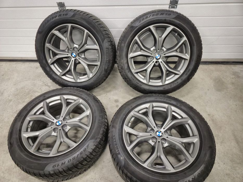 Jante Bmw X5 G05 X6 G06 R19 originale/anvelope iarna Pirelli 265 50 19