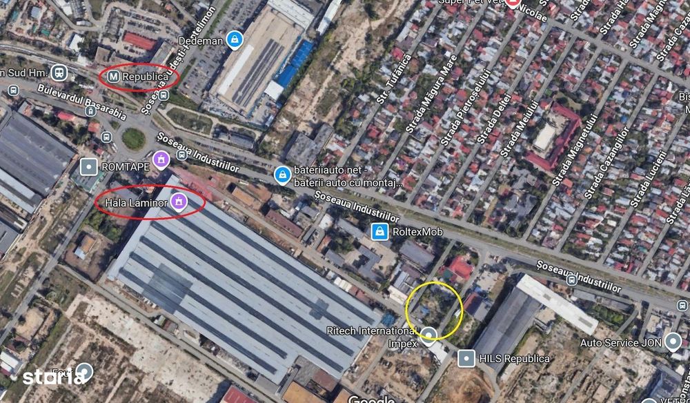 2000 mp | Langa Hala Laminor | Metrou Republica | Sector 3