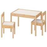 masa si 2 scaune copii ikea LATT