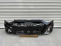 Предна броня с решетка ЧЕРНА S-line Audi S4 B9.5 Facelift Ауди С4 Б9.5