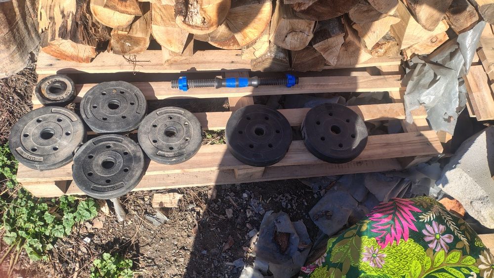 Vând 11 placi pentru gantere