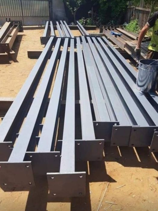 Vând 5ferme metalice la 7m din profil IPE140