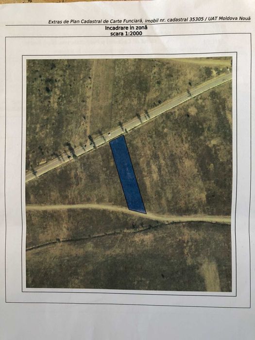 Teren extravilan Moldova Noua, Drumul Bosneagului, 3.600m²