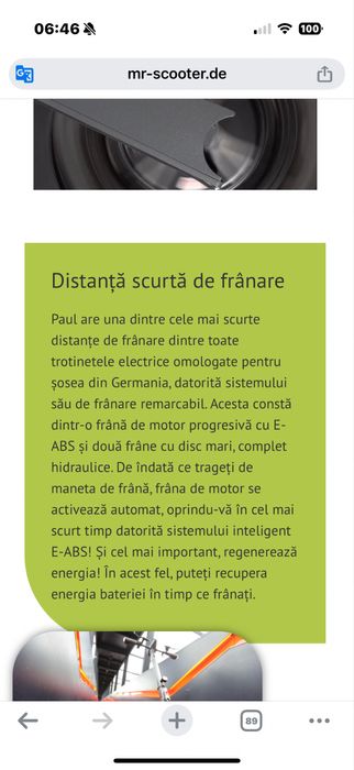 Trotineta electrica motor Bosch