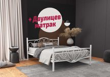 Ново! Метално легло Фано LALE + матрак