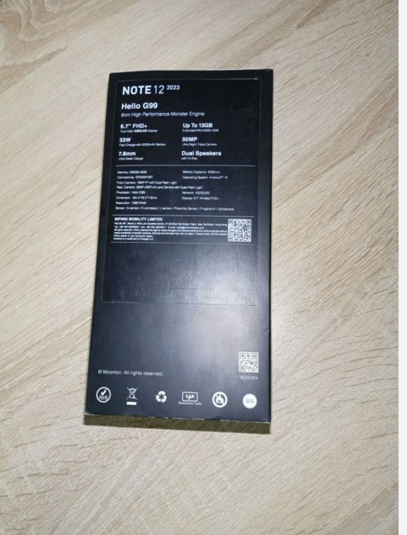 Infinix note 12 pro 2023