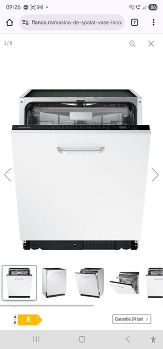 Masina de spalat vase  Samsung dw60m6050bb